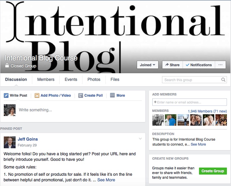 intentional blog