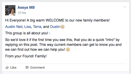 online communities assya barrette fb post