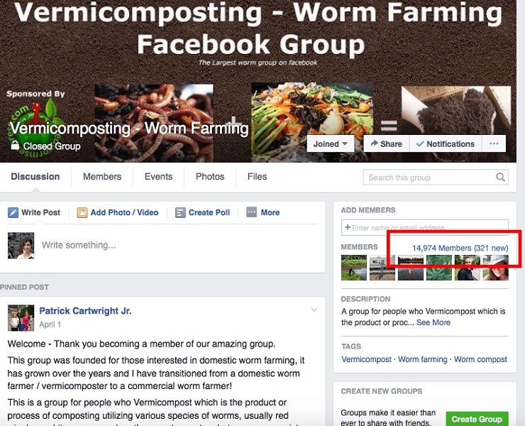 online communities vermicomposting