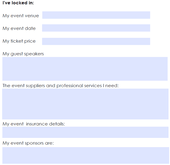 In-person events success checklist