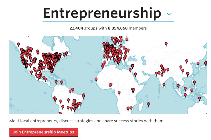 entrepreneurship meetups