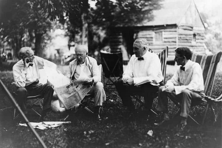 famous industrialists camping