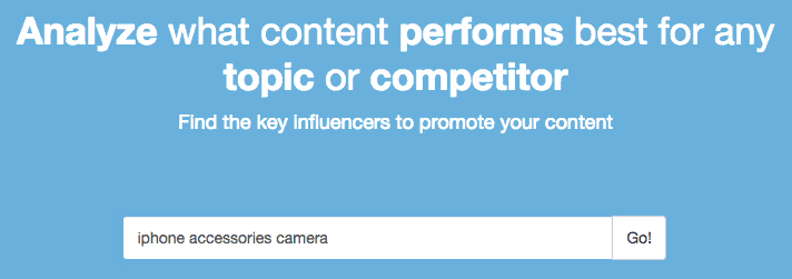 SEO Content Strategy - buzzsumo