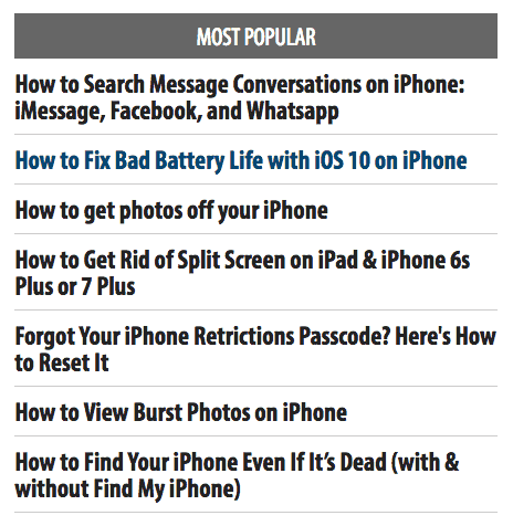  SEO Content Strategy - iPhoneLife.com