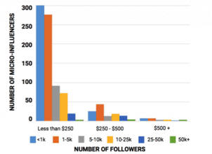 Micro influencers- Average Micro influencers Chart