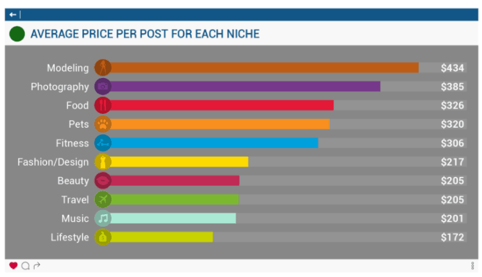 Instagram influencer marketing- average instagram influencer cost