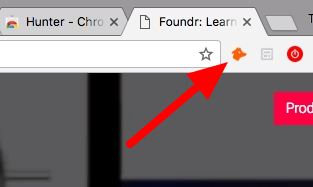 Find someone's email address- hunter chrome extension