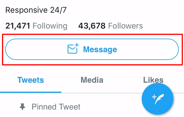 Find someone's email address- twitter messages