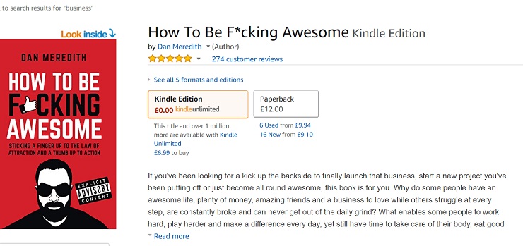 Be remarkable- How To Be Fucking Awesome Kindle Edition