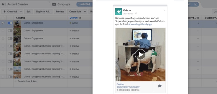 Growth-hack your Facebook page- Calroo Sponosored Facebook Ad
