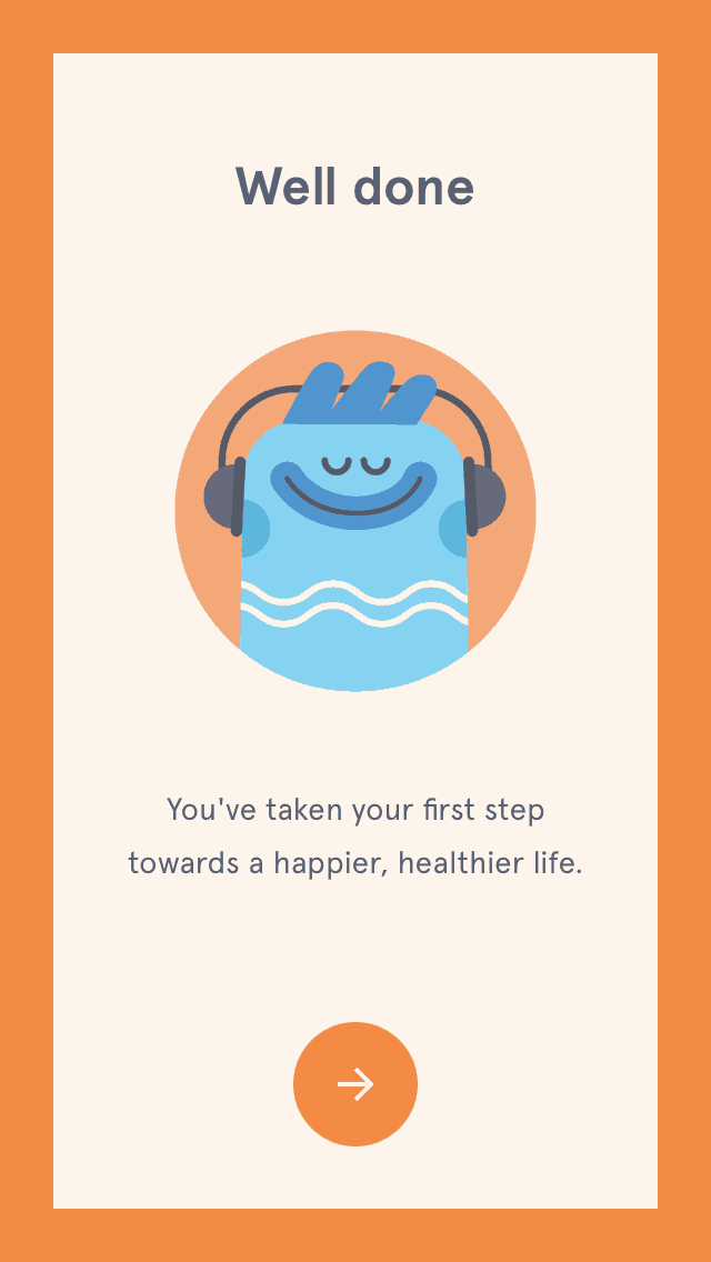 Headspace guides you through the process of meditating when starting a business part-time