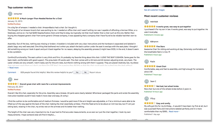 Customer reviews help convert traffic into sales