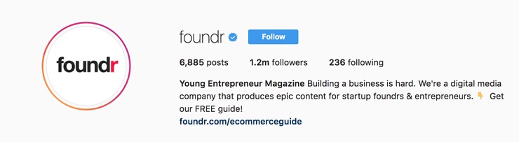foundr Instagram
