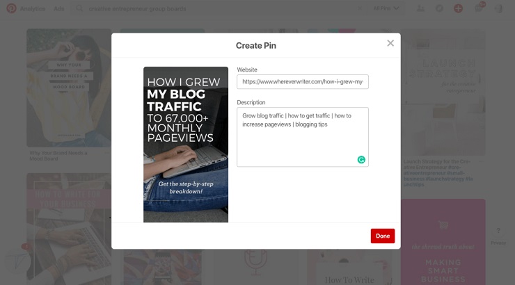 how to build an email list without a website using Pinterest and Canva