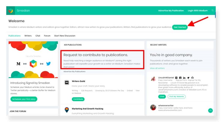 how to build an email list without a website using Smedian