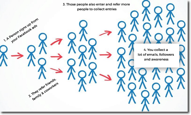 Building an audience the viral referral system