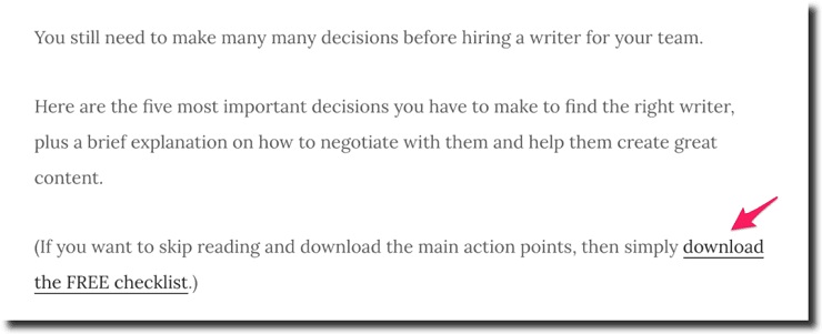 content upgrades Example How to Hir