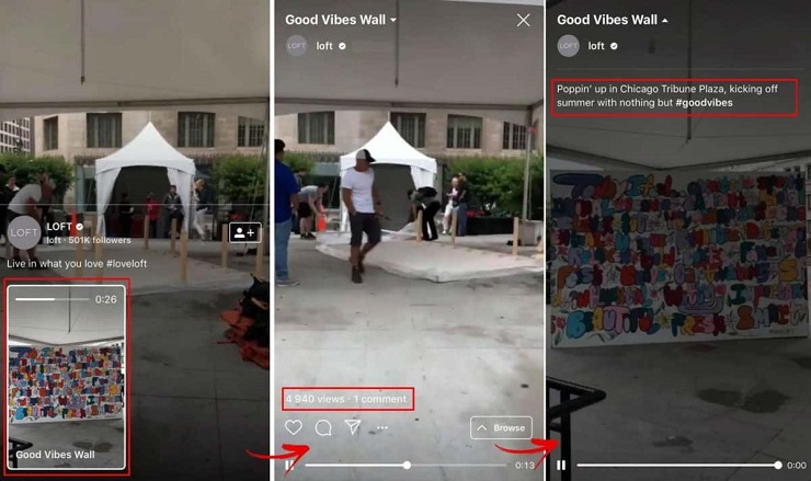 Loft Increase ecommerce sales by creating a video to show off a pop-up original art wall by Chris Uphues