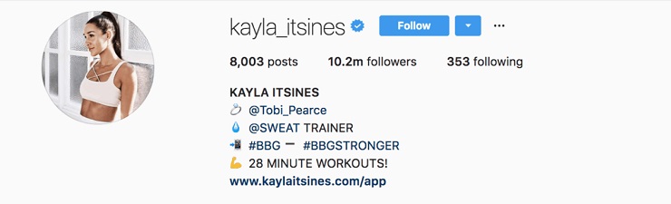 kayla_itsines instagram engagement