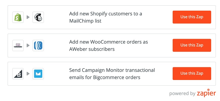 Zapier's ecommerce automation zaps