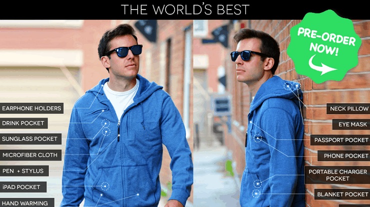 CNN Money called the Baubax Travel Jacket successful Kickstarter campaign, “The Swiss Army Knife of travel wear