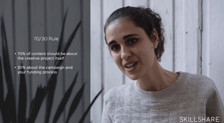 Stephanie Pereira with Kickstarter for SkillShare