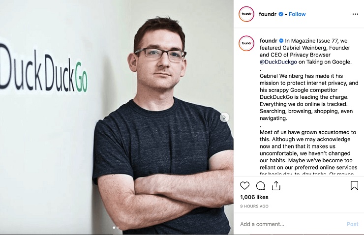 example foundr post 1