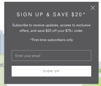 Juice Beauty Simple Mailing List Offer