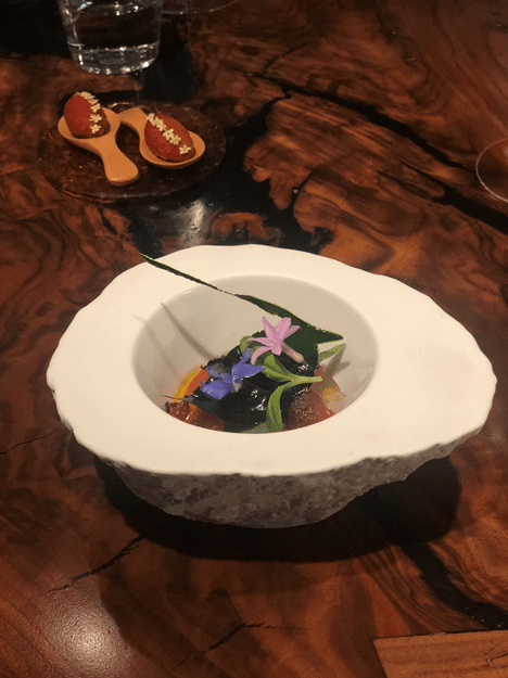 ryan's meal in Atelier Crenn 