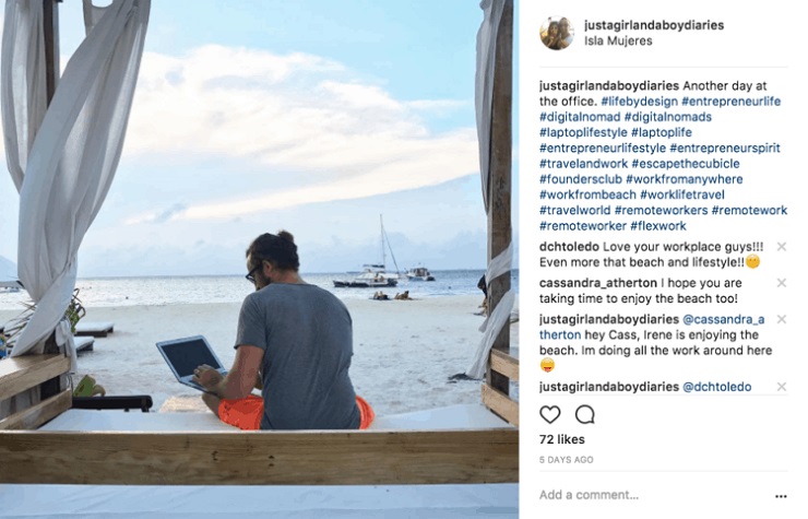 Becoming an entrepreneur working on the beach