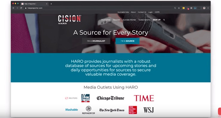 Help A Reporter Out (aka HARO),