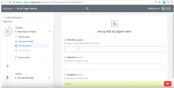 Set Up a Zapier Trigger
