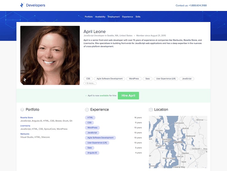 Top JavaScript Developer in Seattle WA April Leone Toptal