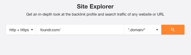 Ahrefs Site Explorer