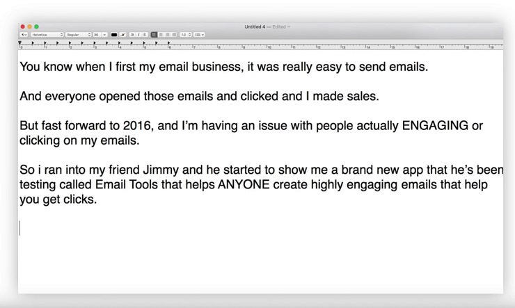 Engaging example email