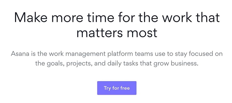 asana home