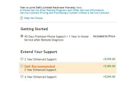 dell upsell
