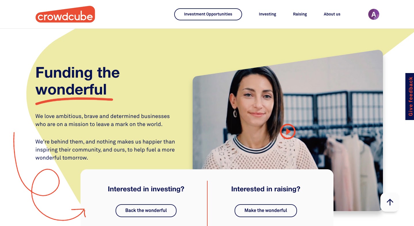 Crowdcube Funding the wonderful Crowdcube