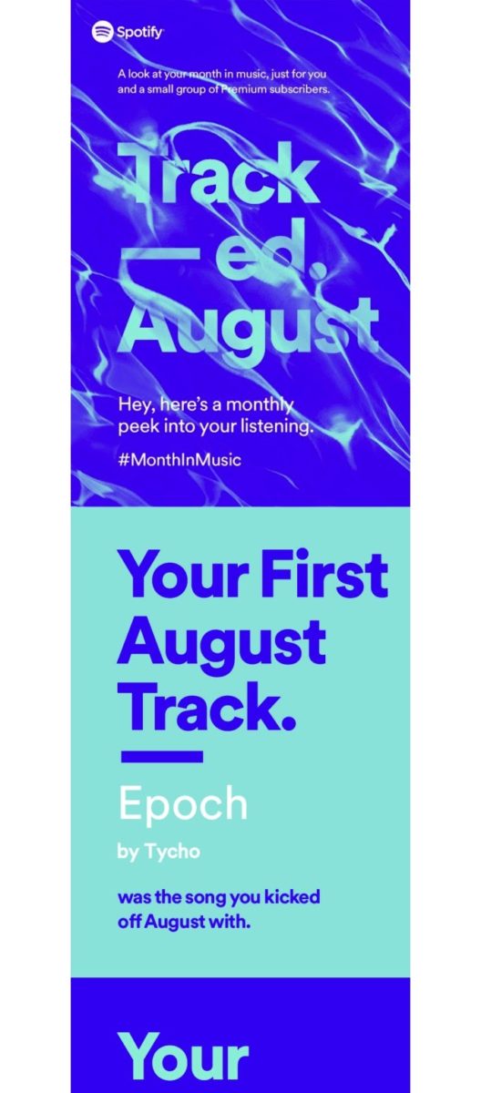 Spotify Monthly Email Newsletter Example