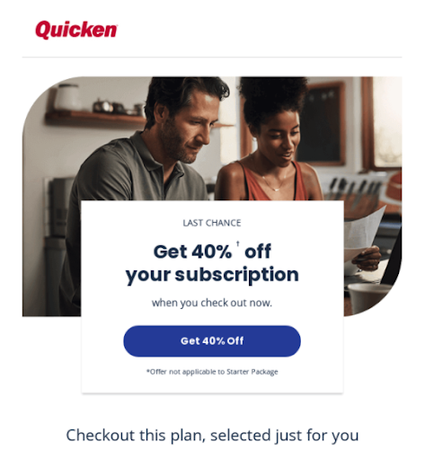 Quicken offer email