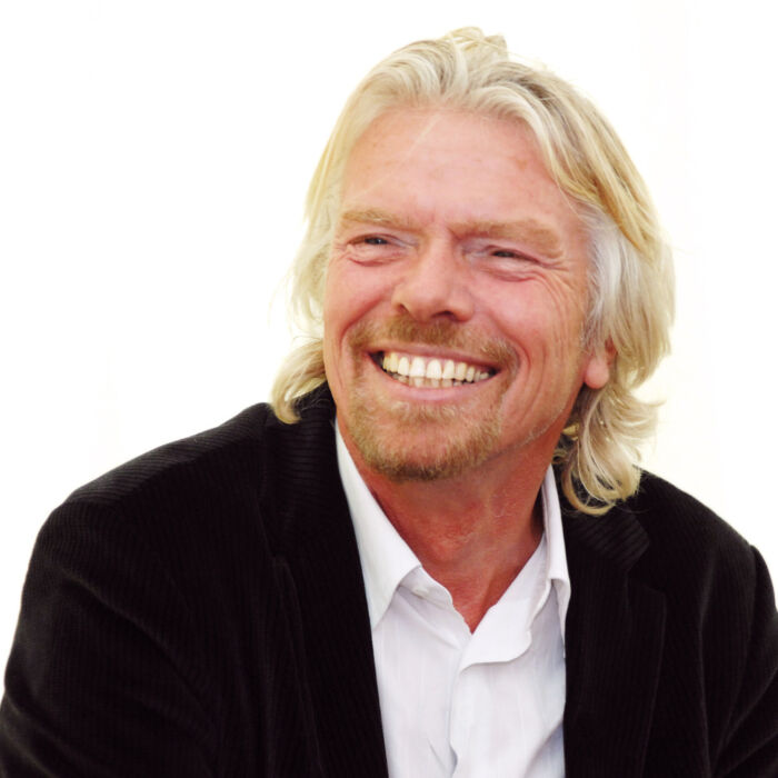 Richard branson smiling