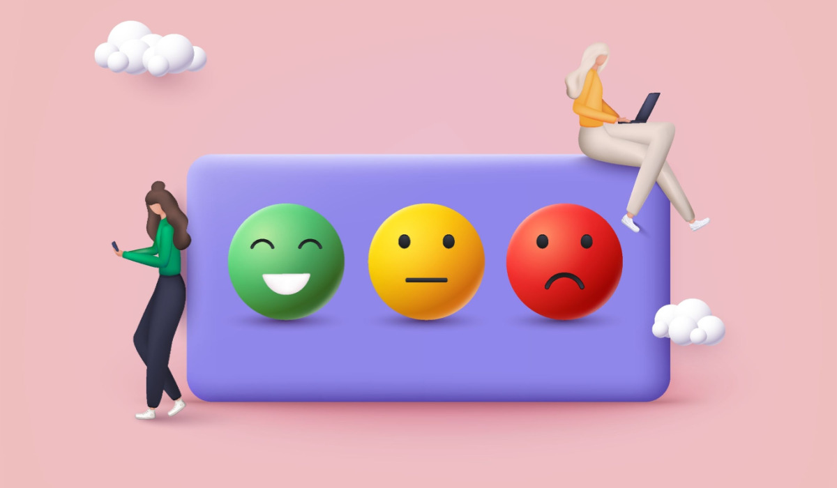 Client relationships negative and positive graphic