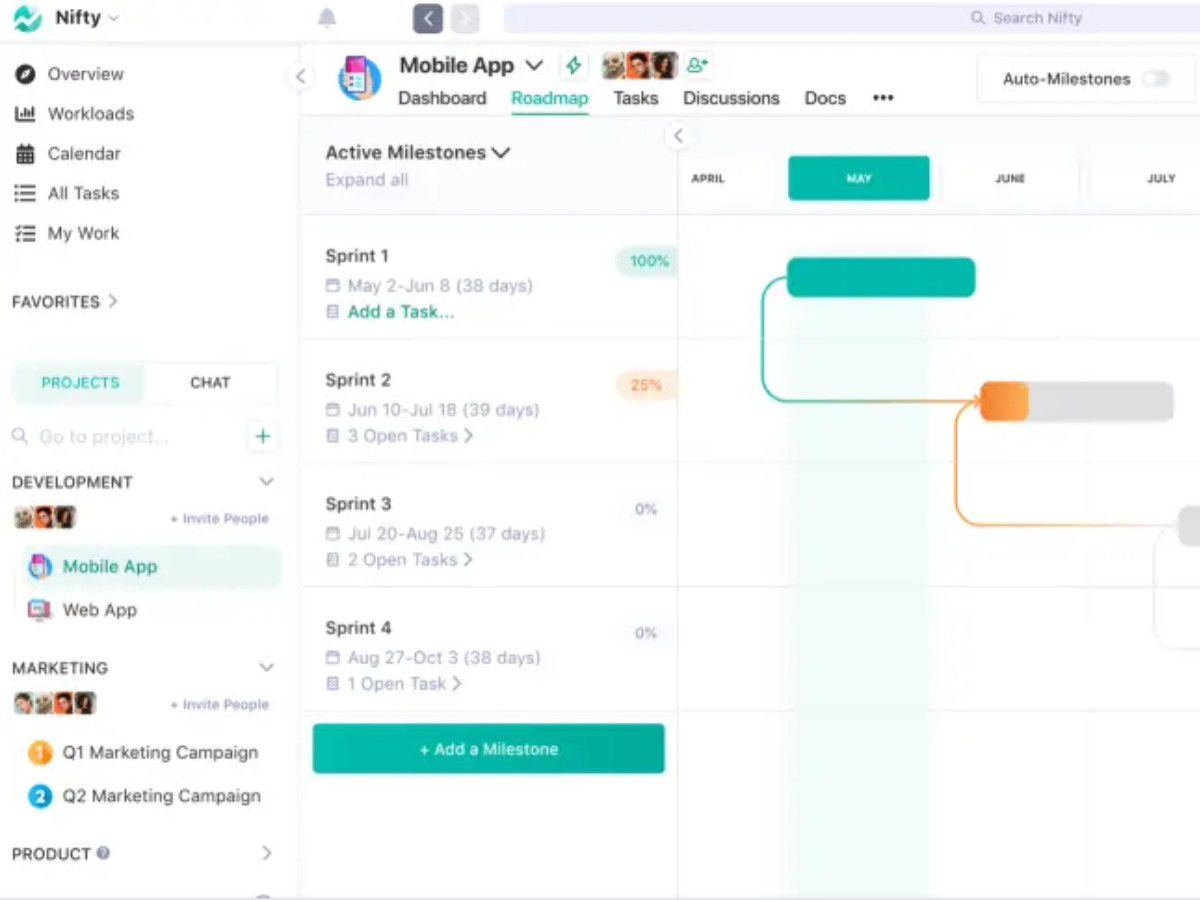 Nifty software screenshot
