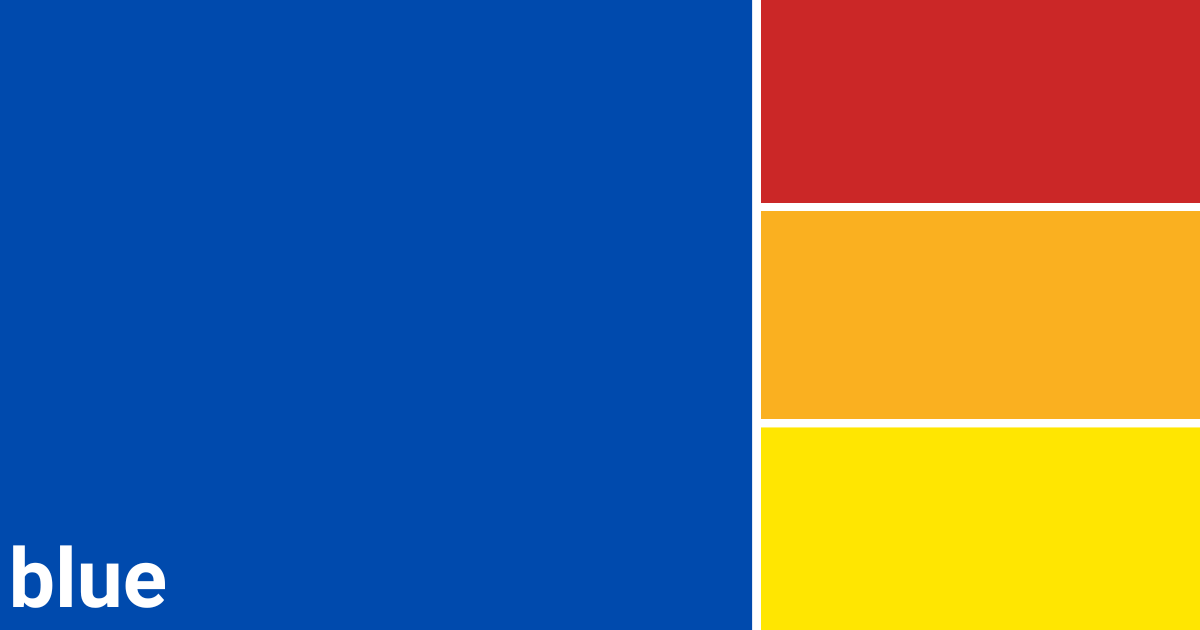 Blue complementary colors