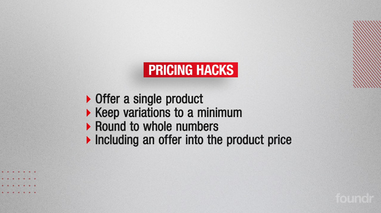 How to price a product hacks
