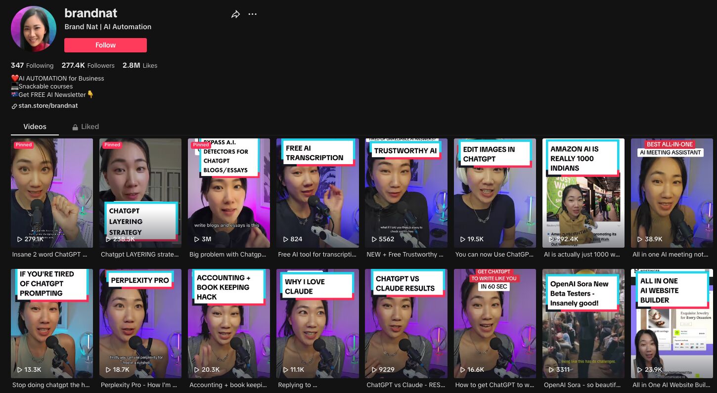 Brand nat tiktok