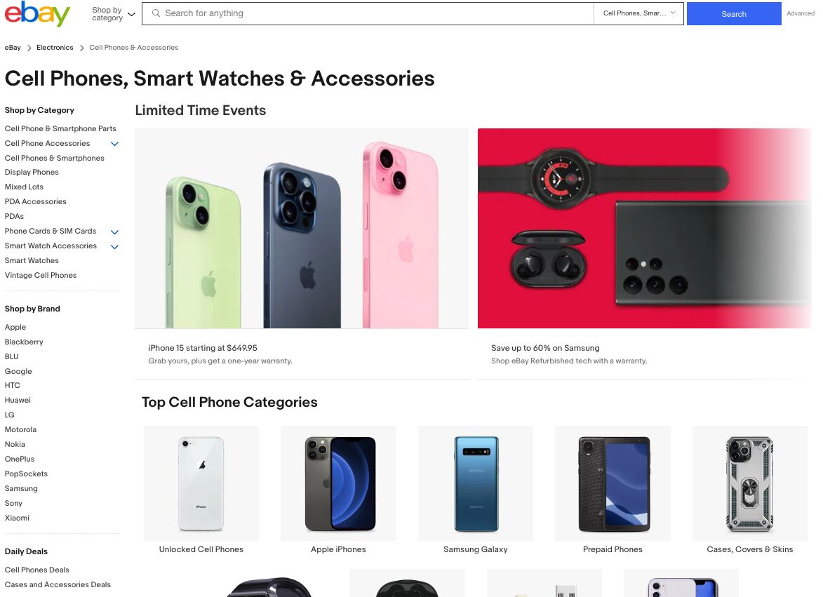 Ebay phone accessories 